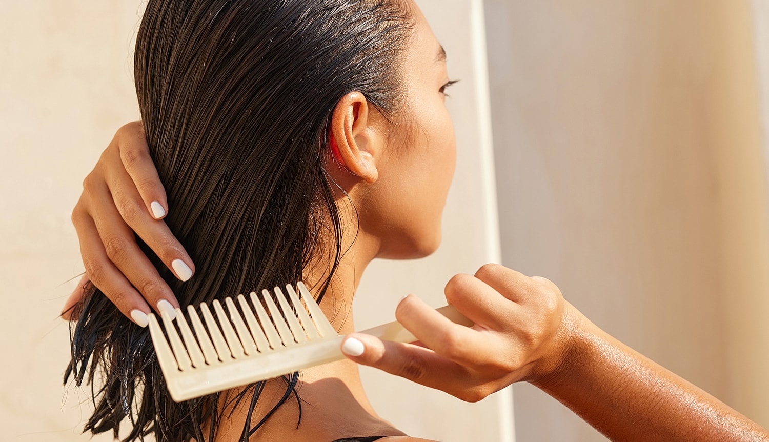Black and white portrait of a young woman.