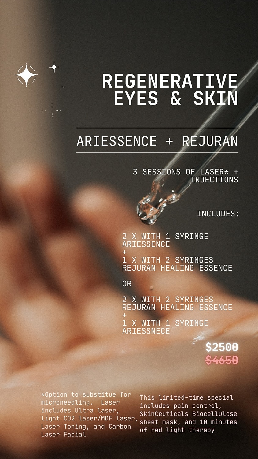 Regenerative skin treatment promotional offer details