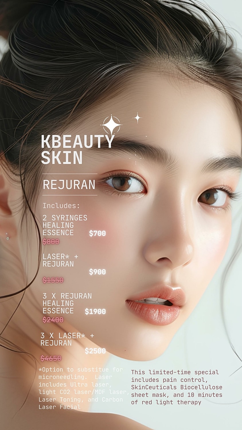 K-beauty skin treatment promotional offer details